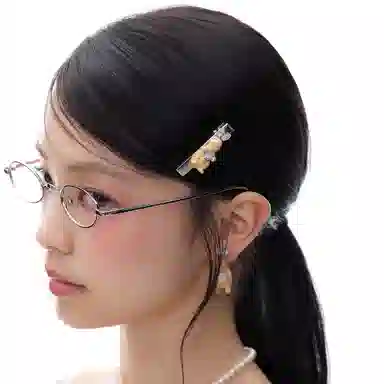 SUMIYAKI Rabbit Zirconia Hairpin