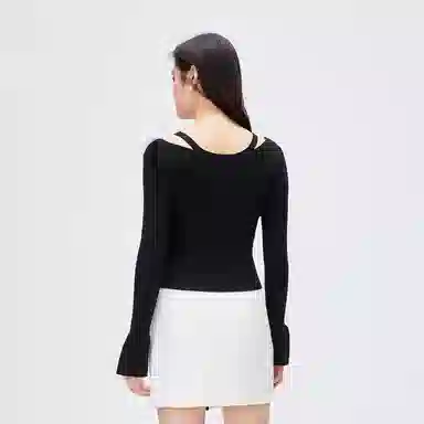 ONLY Sweetheart V-Neck Knit Sweater