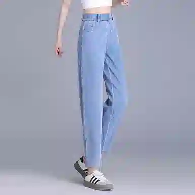 潞优野 时尚百搭宽松牛仔裤 女款