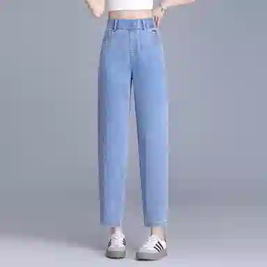 潞优野 时尚百搭宽松牛仔裤 女款