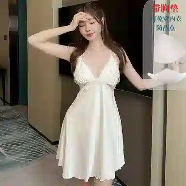 潞优野 带胸垫纯欲风舒适亲肤睡衣套装 女款