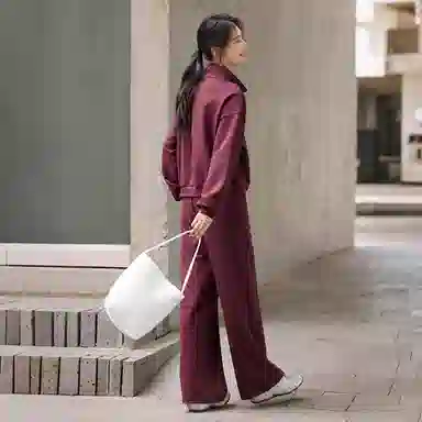 Luyouye Split Design Tracksuit Set