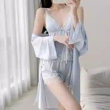 潞优野 纯欲休闲时尚舒适睡衣套装 女款