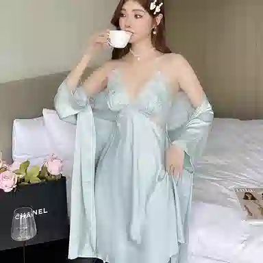 潞优野 带胸垫纯欲风舒适亲肤睡衣套装 女款