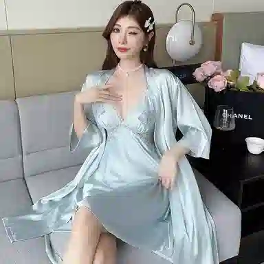 潞优野 带胸垫纯欲风舒适亲肤睡衣套装 女款