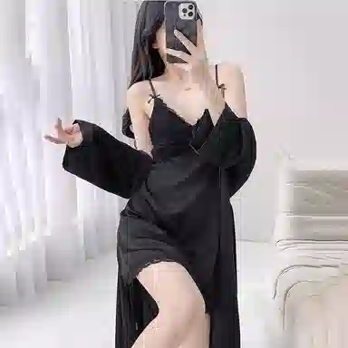 潞优野 带胸垫纯欲风舒适亲肤睡衣套装 女款