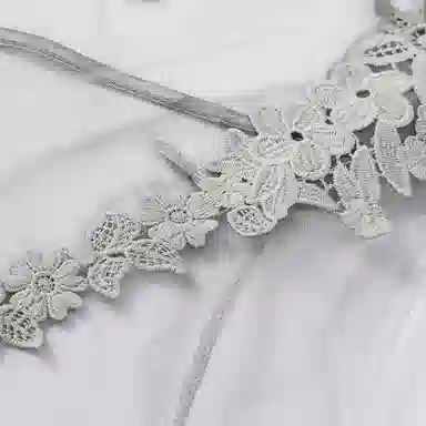 潞优野 性感绣花网纱惑复古无袖睡裙 女款