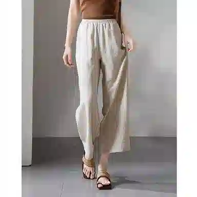 潞优野 夏季流行简约松紧腰显瘦休闲裤 女款