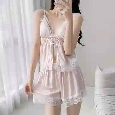 潞优野 纯欲休闲时尚舒适睡衣套装 女款