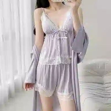 潞优野 纯欲休闲时尚舒适睡衣套装 女款