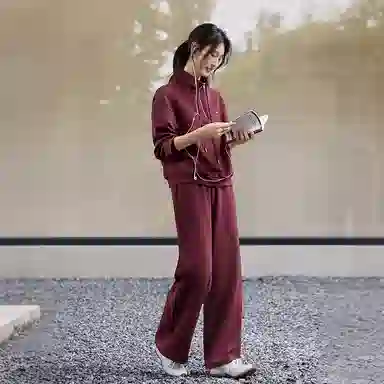 Luyouye Split Design Tracksuit Set