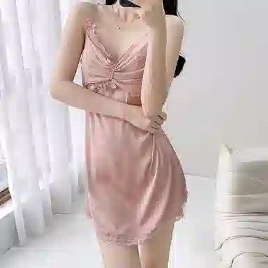 潞优野 带胸垫纯欲风舒适亲肤睡衣套装 女款