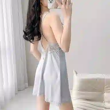 潞优野 带胸垫纯欲风舒适亲肤睡衣套装 女款