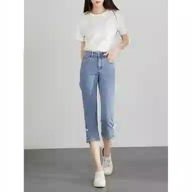 潞优野 休闲百搭时尚牛仔裤 女款