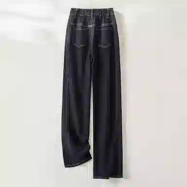 潞优野 直腿适中宽松牛仔裤 女款 蓝色