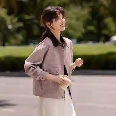 潞优野 简约优雅百搭牛仔外套 女款