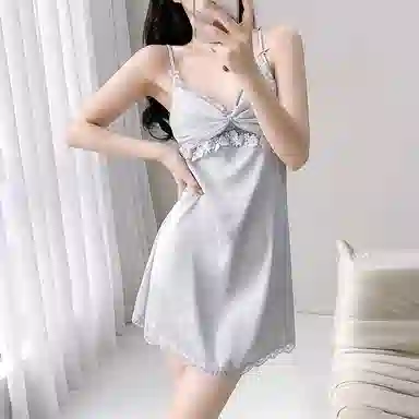 潞优野 带胸垫纯欲风舒适亲肤睡衣套装 女款