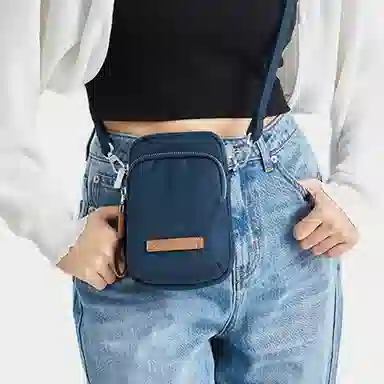 莱夫 百搭轻便精致 织物 女款 手机包 海风绿