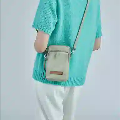 莱夫 百搭轻便精致 织物 女款 手机包 海风绿