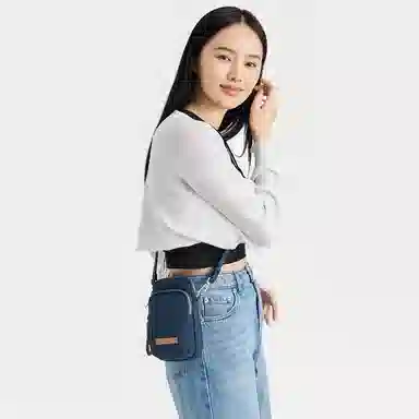 莱夫 百搭轻便精致 织物 女款 手机包 海风绿