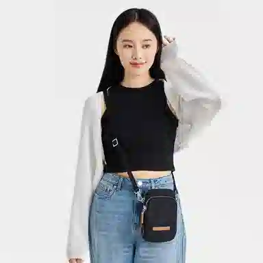 莱夫 百搭轻便精致 织物 女款 手机包 海风绿