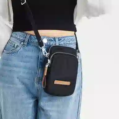 莱夫 百搭轻便精致 织物 女款 手机包 海风绿