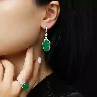 七度 芙蓉翠金枝玉叶 家大业大耳饰 新中式 复古国风耳饰品 耳环 女款 礼物