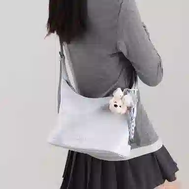TOUTOU Crayon Dog Shoulder Bag Cream White