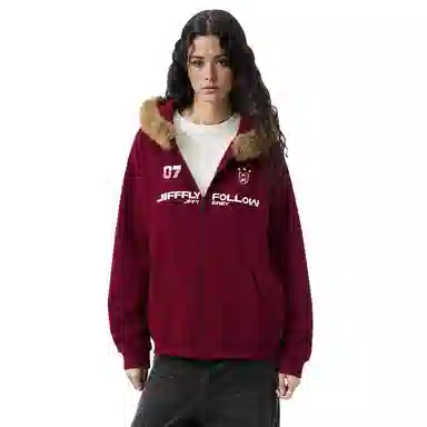 Jifffly Basic Logo Zip Hoodie