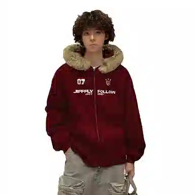 Jifffly Basic Logo Zip Hoodie