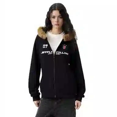 Jifffly Basic Logo Zip Hoodie