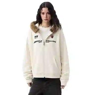 Jifffly Basic Logo Zip Hoodie