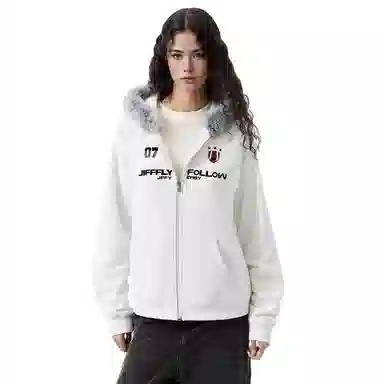 Jifffly Basic Logo Zip Hoodie