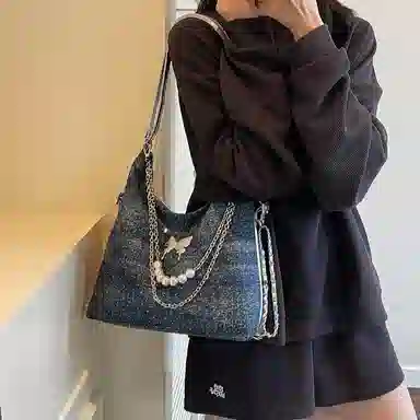 布依诺 高级感蝴蝶百搭通勤 牛津布 托特包斜挎双肩单肩包 女款 多色