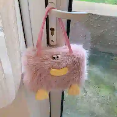 布依诺 搞怪丑萌香肠嘴可爱小众 毛绒拼涤纶 斜挎包单肩包手提包 常规 女款 多色