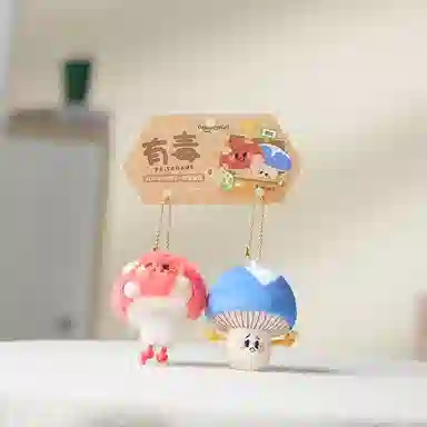 POTDEMIEL Mushroom Plush Keychain