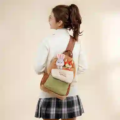 POTDEMIEL Zootopia Judy Nick Plush Backpack