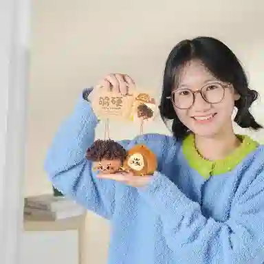 POTDEMIEL Mushroom Plush Keychain