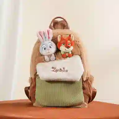 POTDEMIEL Zootopia Judy Nick Plush Backpack