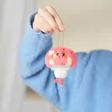 POTDEMIEL Mushroom Plush Keychain