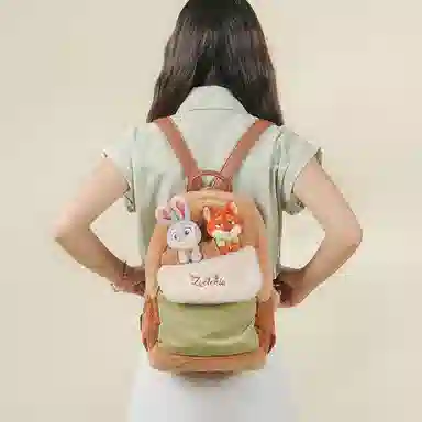 POTDEMIEL Zootopia Judy Nick Plush Backpack