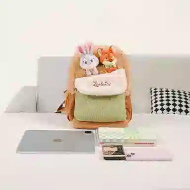 POTDEMIEL Zootopia Judy Nick Plush Backpack