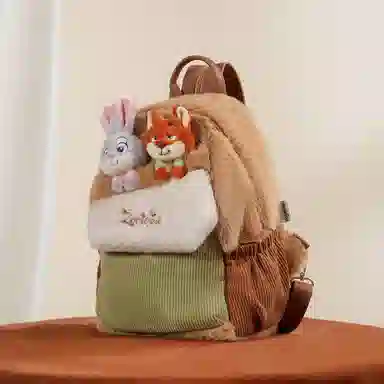 POTDEMIEL Zootopia Judy Nick Plush Backpack