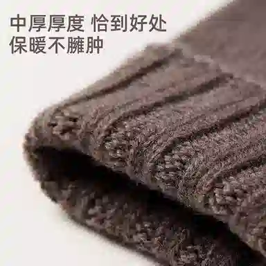 玖慕 毛线 针织秋冬保暖加厚户外骑行开车礼盒包装 绵羊毛 绒线手套 男款