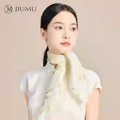 玖慕 国风方巾 桑蚕丝 丝巾 女款