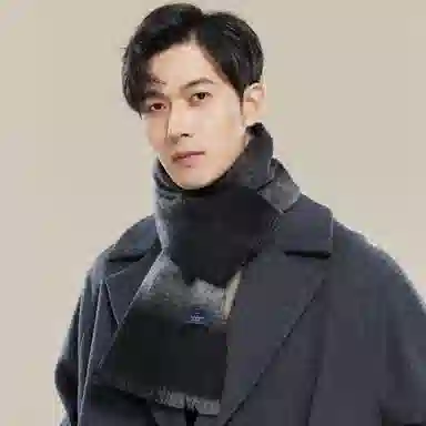 玖慕 纯羊毛针织 绒线围巾 男款