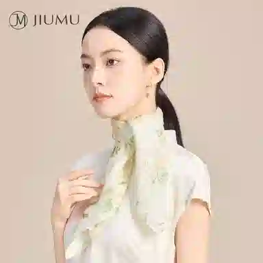 玖慕 国风方巾 桑蚕丝 丝巾 女款