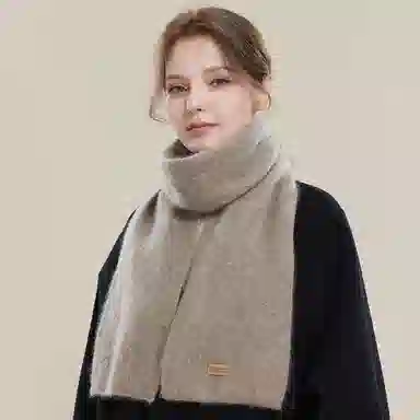 玖慕 加厚保暖 山羊绒 绒线围巾 女款