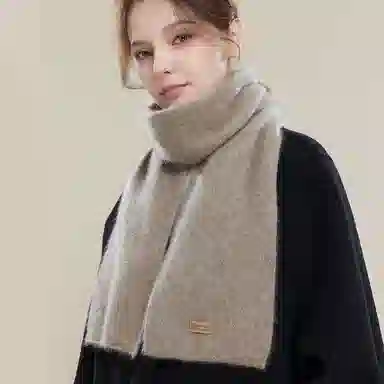 玖慕 加厚保暖 山羊绒 绒线围巾 女款