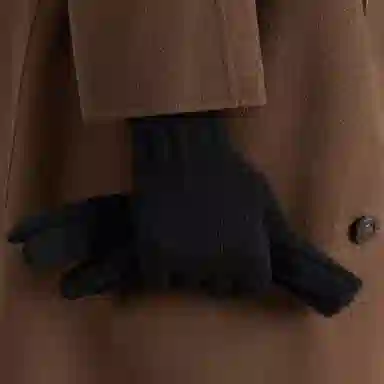 玖慕 毛线 针织秋冬保暖加厚户外骑行开车礼盒包装 绵羊毛 绒线手套 男款